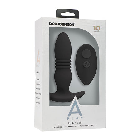 Enchufe anal de silicona recargable RISE A-Play con control remoto