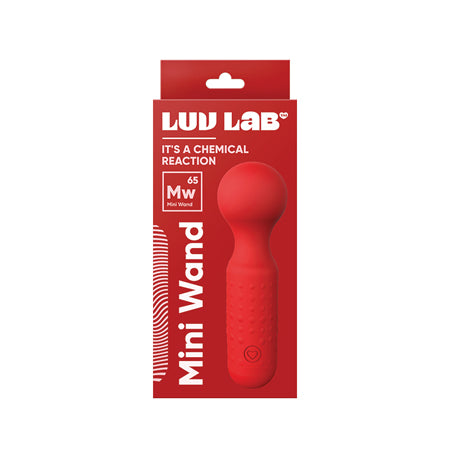 Mini baguette magique en silicone rouge MW65 de Love Lab