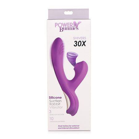 Power Bunny Shivers Suction Dual Stimulator - SP BOUTIQUE