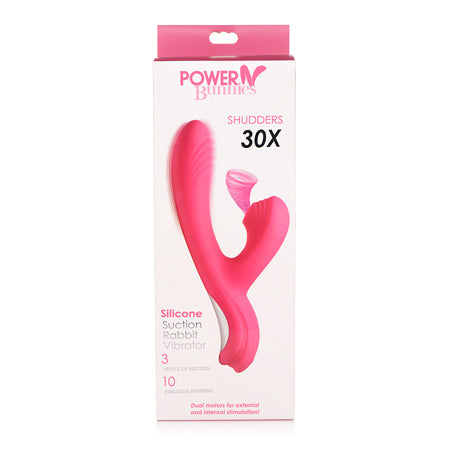 Power Bunny Shivers Suction Dual Stimulator - SP BOUTIQUE