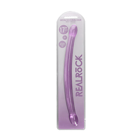 Realrock Crystal Clear Non-Realistic Double Dong 17 in - SP BOUTIQUE