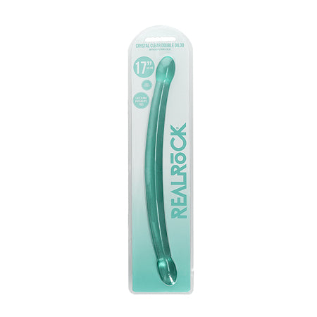 Realrock Crystal Clear Non-Realistic Double Dong 17 in - SP BOUTIQUE