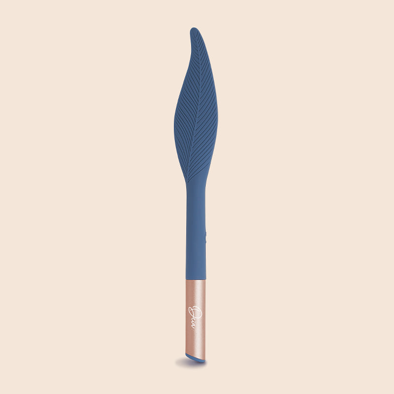 Deia The Feather Vibrating Tickler Silicone Blue - SP BOUTIQUE