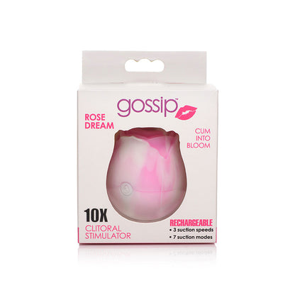 Gossip Cum Into Bloom Clitoral Vibrator Rose Flirt Silicone - SP BOUTIQUE