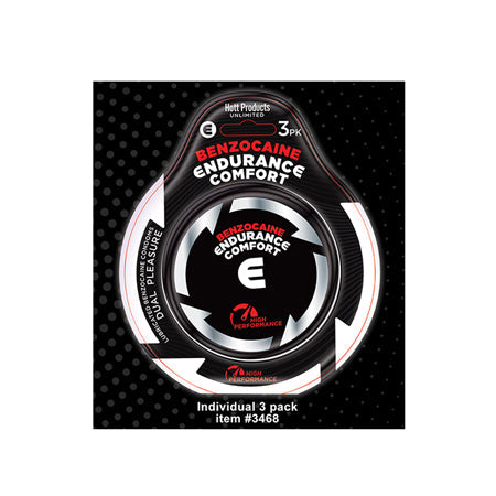 Endurance Comfort Benzocaine Condoms 3Pk - SP BOUTIQUE