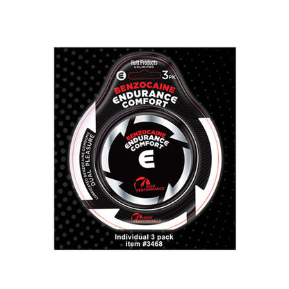 Endurance Comfort Benzocaine Condoms 3Pk - SP BOUTIQUE