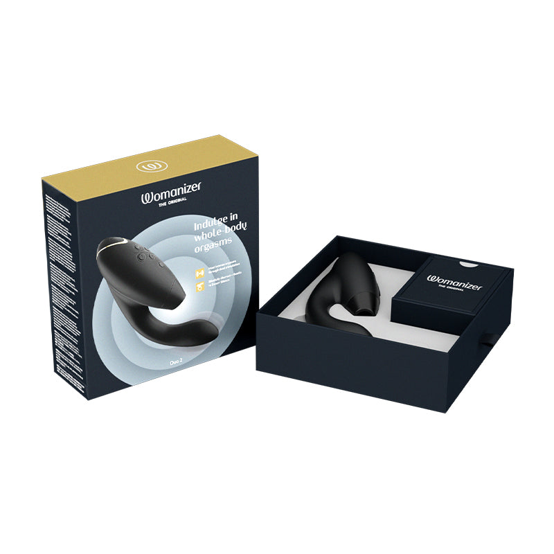 Womanizer Duo 2 - Dual Stimulator With Pleasure Air Technology, G-Spot Vibration &amp; 10 Patterns - SP BOUTIQUE