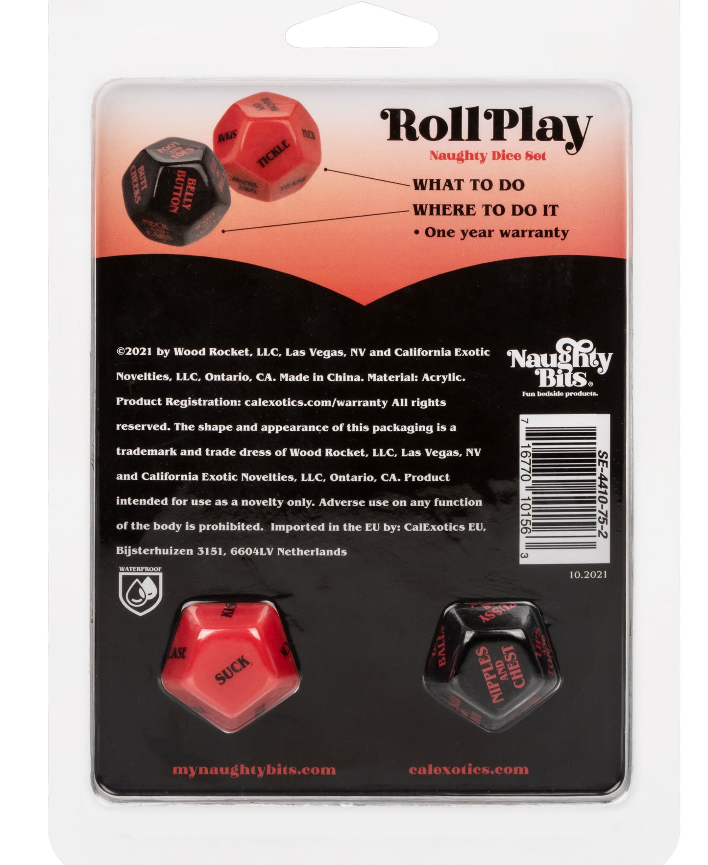 Naughty Bits Roll Play Juego de dados traviesos