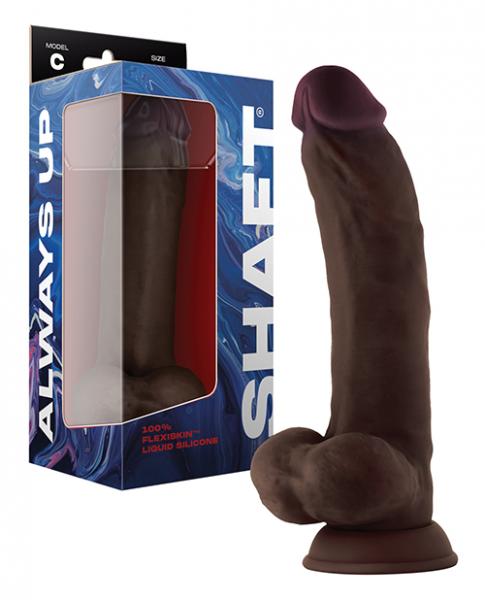 Shaft Model J Flexskin Liquid Silicone  Dong - Mahogany - SP BOUTIQUE