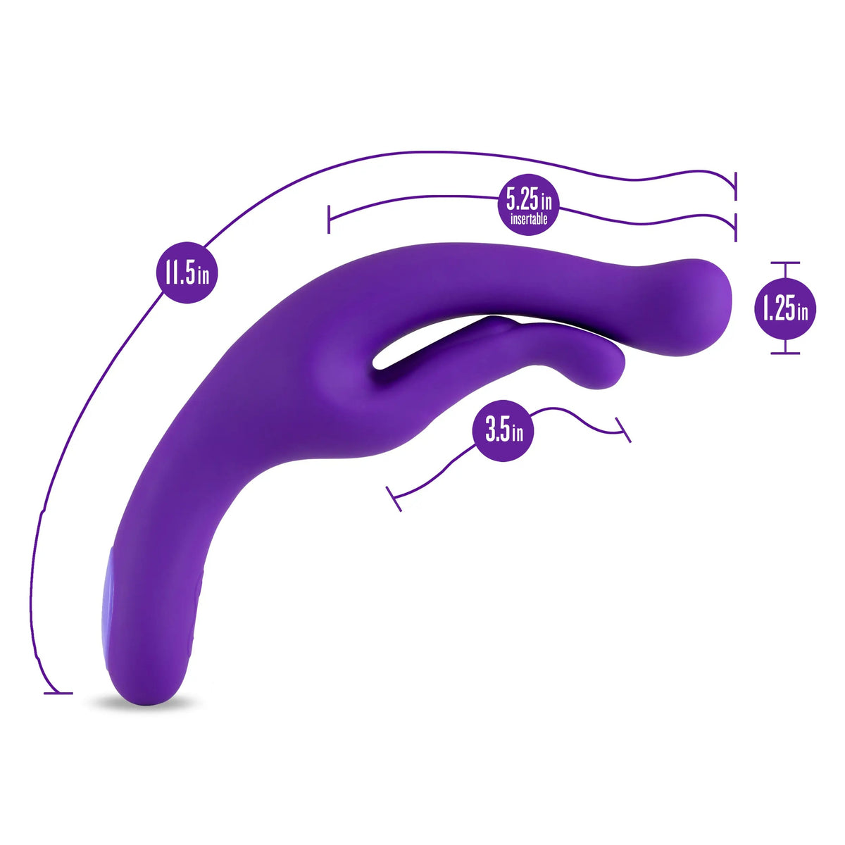 Wellness G Wave 11.5" Dual Motor G-Spot &amp; Clitoral Pressure Massager - Waterproof &amp; Rechargeable - SP BOUTIQUE