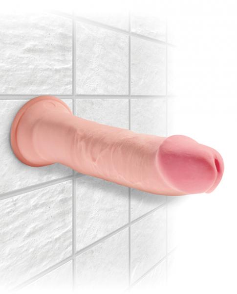 Dildo King Cock Triple Densidad 9 pulgadas Cock Beige