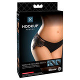 Hookup Remote Princess Panty Negro Se adapta a la talla SL