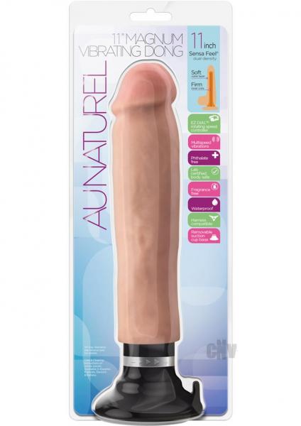 Au Naturel Sensa Feel Magnum Vibrating Dong - SP BOUTIQUE