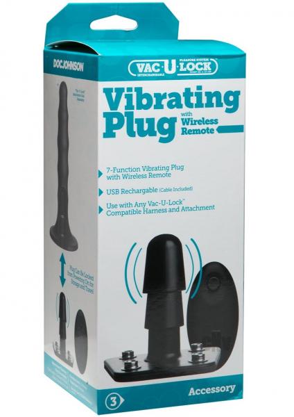 Enchufe vibrador Vac-U-Lock con control remoto inalámbrico