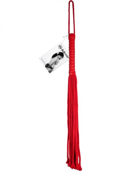 Flogger de cuerda roja S &amp; M