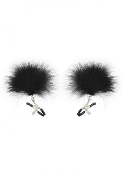 S&amp;M Feathered Nipple Clamps - SP BOUTIQUE
