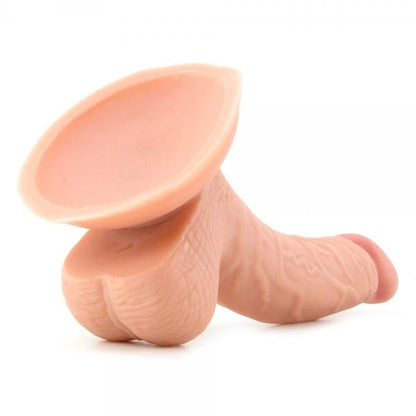 All American 5In Curved Dong With Balls - Realistic Feel, Suction Cup, Harness Compatible - SP BOUTIQUE