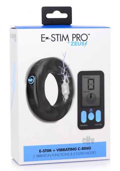 Zeus Vibe And Estim Cock Ring W/remote