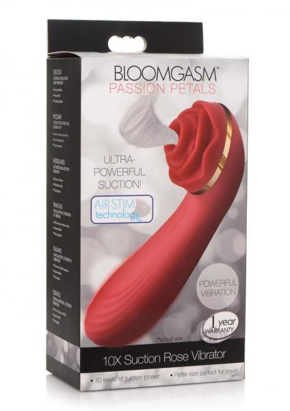 Inmi Bloomgasm Passion Petals 10x Vibromasseur à ventouse en silicone Rose