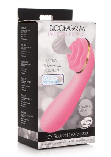 Inmi Bloomgasm Passion Petals 10x Vibromasseur à ventouse en silicone Rose