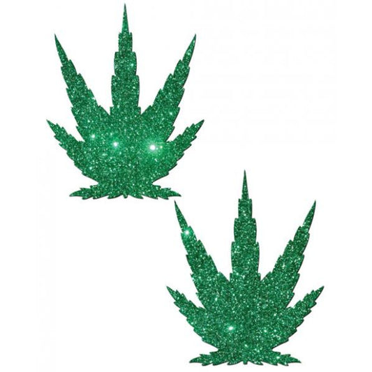 Pastease Green Glitter  Leaf