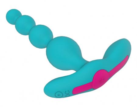 Femmefunn Funn Beads Vibrating Anal Beads Turquesa Azul