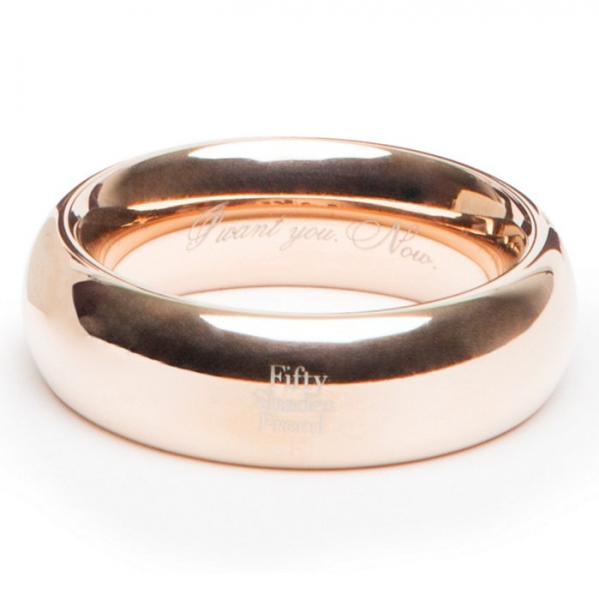 Fifty Shades Freed I Want You Now Steel Love Ring DAMAGED BOX - SP BOUTIQUE