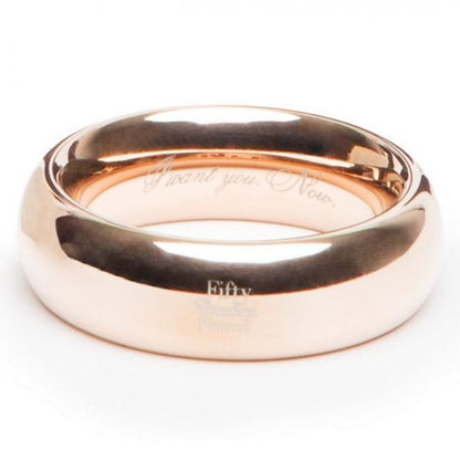 Fifty Shades Freed I Want You Now Steel Love Ring DAMAGED BOX - SP BOUTIQUE