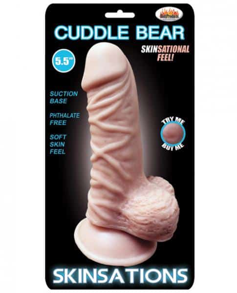 Skinsations Cuddle Bear 5.5in Dildo - SP BOUTIQUE
