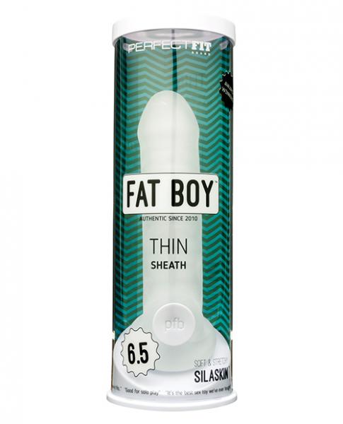 Perfect Fit Fat Boy Thin 6.5 inches Sheath Clear - SP BOUTIQUE