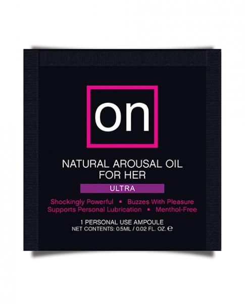 On For Her Arousal Oil Ultra - Ampolla de un solo uso