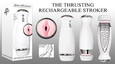 Zero Tolerance Rechargeable Thrusting Stroker With 5 Speeds &amp; Free Adult Movie - SP BOUTIQUE