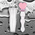 Crystal Heart Of Glass Wand and Vase - SP BOUTIQUE