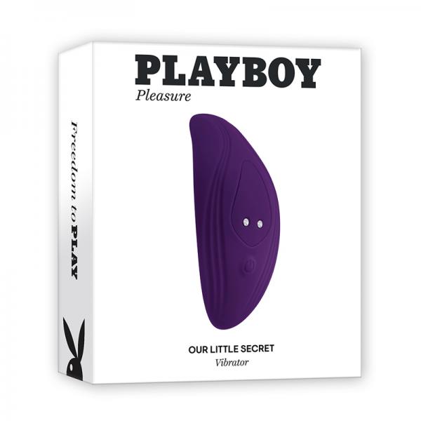 Playboy Our Little Secret Vibrador de ropa interior de silicona con control remoto recargable