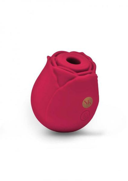 Secret Kisses Rosegasm Air Rechargeable Silicone Clitoral Stimulator - Red - SP BOUTIQUE