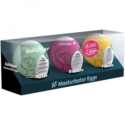 Satisfyer Masturbator Egg 3pc Set - SP BOUTIQUE