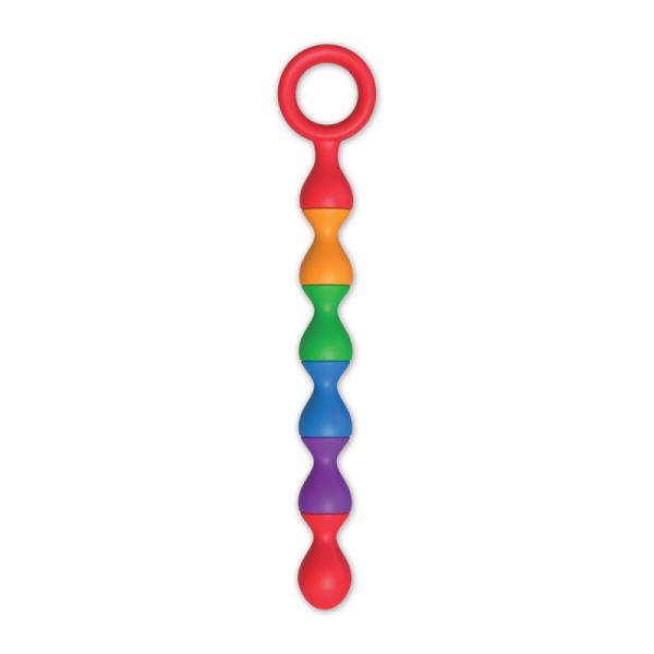 Rainbow Baller Beads Pleasure Anal Beads Mango de anillo