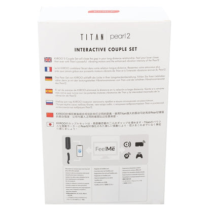 Kiiroo Titan &amp; Pearl2 Couple Set Black - SP BOUTIQUE
