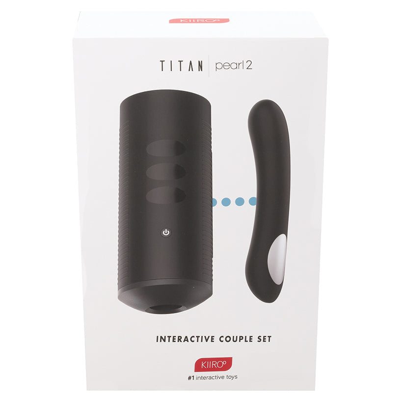 Kiiroo Titan &amp; Pearl2 Couple Set Black - SP BOUTIQUE