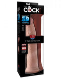 Dildo King Cock Triple Densidad 11 pulgadas Beige