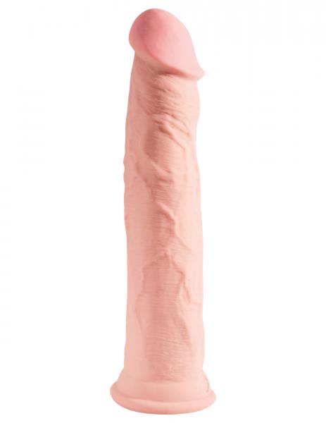 Dildo King Cock Triple Densidad 11 pulgadas Beige