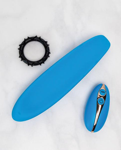 The Luvslide Couples Vibrator W/remote - Blue - SP BOUTIQUE