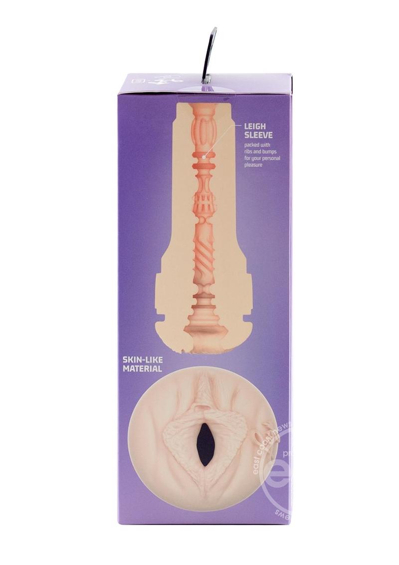 Kiiroo Feel Leigh Raven Black Stroker Interactive Masturbator - Pussy - Black/Vanilla - SP BOUTIQUE