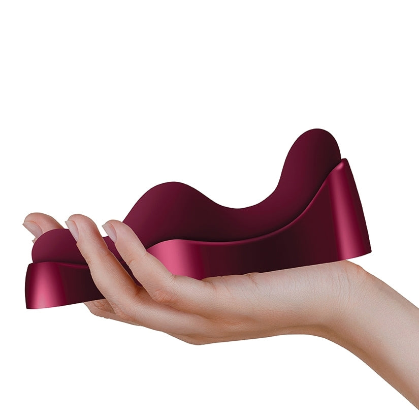 Ruby Glow Saddle Vibrator Blush Red