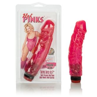 Hot Pinks Devil Dick Consolador Vibrador de 8.5 pulgadas