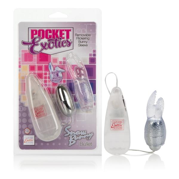 Pocket Exotics Snow Bunny Bullet Vibrator - SP BOUTIQUE