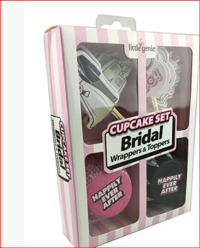 Cupcake Set – Bridal Wrappers &amp; Toppers - SP BOUTIQUE