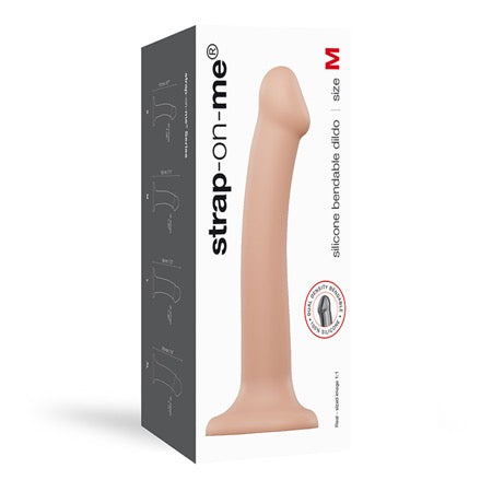 Strap-On-Me Dildo flexible semirrealista de doble densidad-M