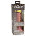 King Cock Elite Vibrating Silicone Dual-Density Cock 6 in. Light - SP BOUTIQUE