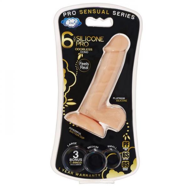 Pro Sensual Premium Silicona Dong 9 pulgadas con 3 C-Rings